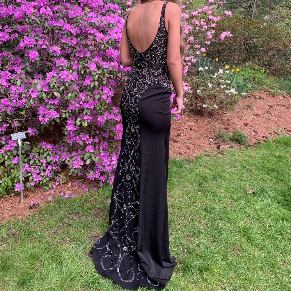 Black Mori Lee Prom Dress